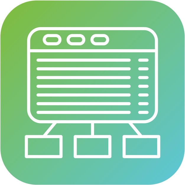 Wektorowy projekt Lean Icon Style