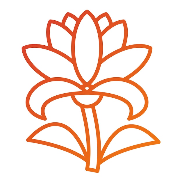 Wektorowy projekt Lily Icon Style