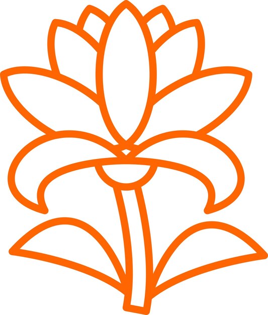 Wektorowy projekt Lily Icon Style