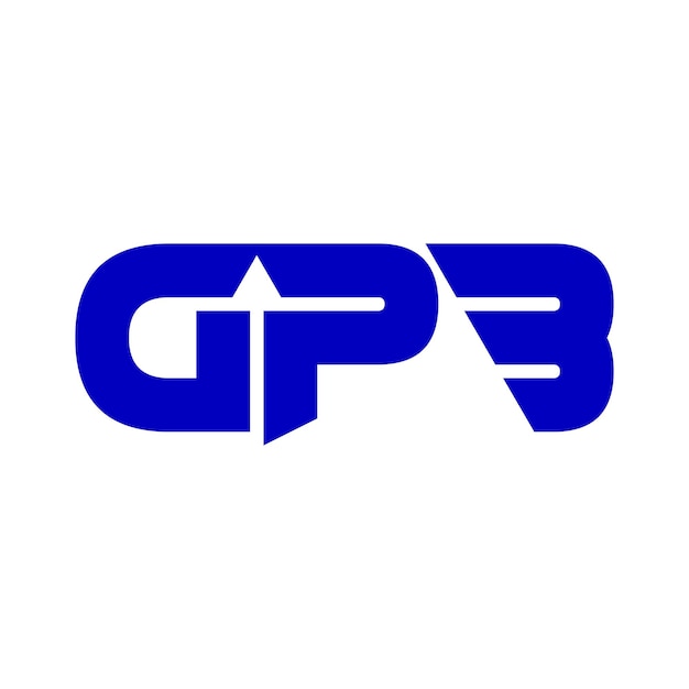 Wektorowy projekt logo (GPB creative abstract letter initial symbol icon vector logo design)