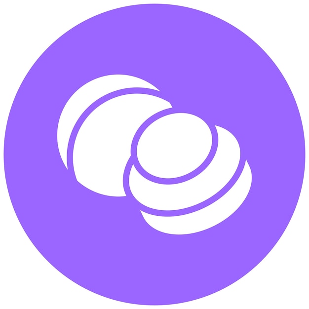 Wektorowy projekt Macadamia Icon Style