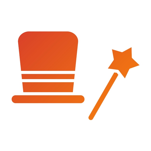 Wektorowy projekt Magic Show Icon Style