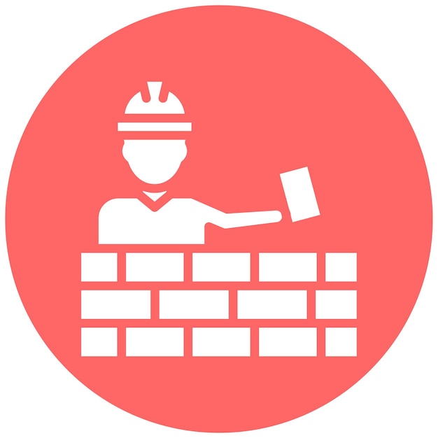 Wektorowy projekt Mason Icon Style