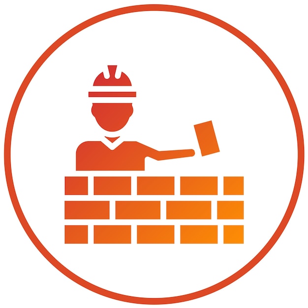 Wektorowy projekt Mason Icon Style
