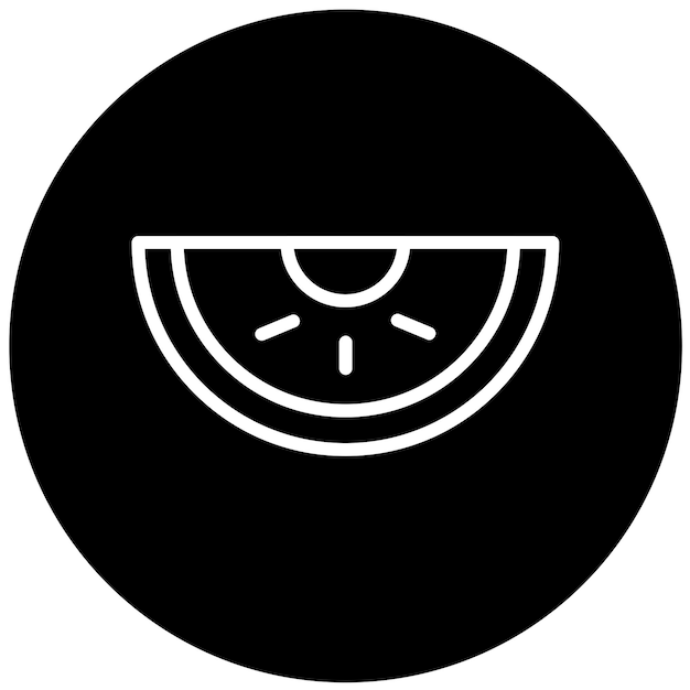 Wektorowy projekt Melon Mingle Icon Style