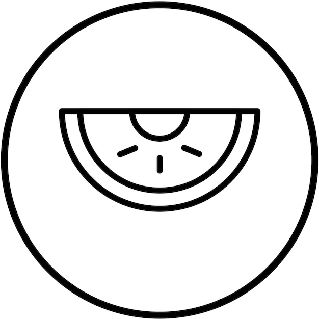 Wektorowy projekt Melon Mingle Icon Style