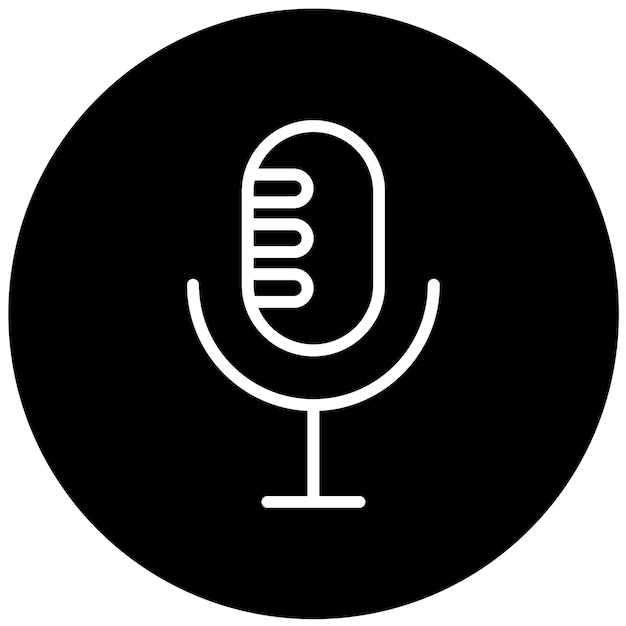 Wektorowy projekt MicIn Icon Style