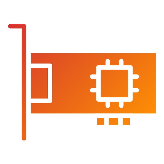 Wektorowy projekt Mini PCIe Slot Icon Style