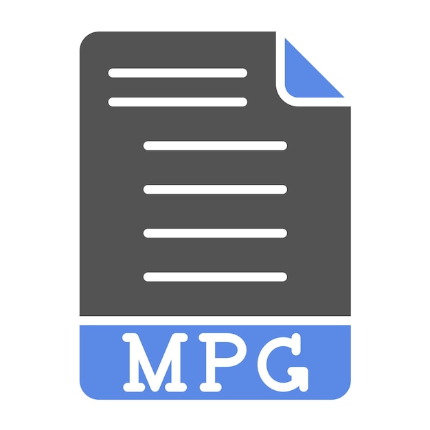 Wektorowy projekt MPG Icon Style