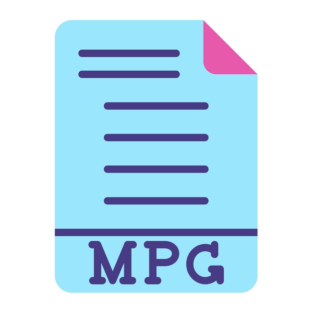 Wektorowy projekt MPG Icon Style