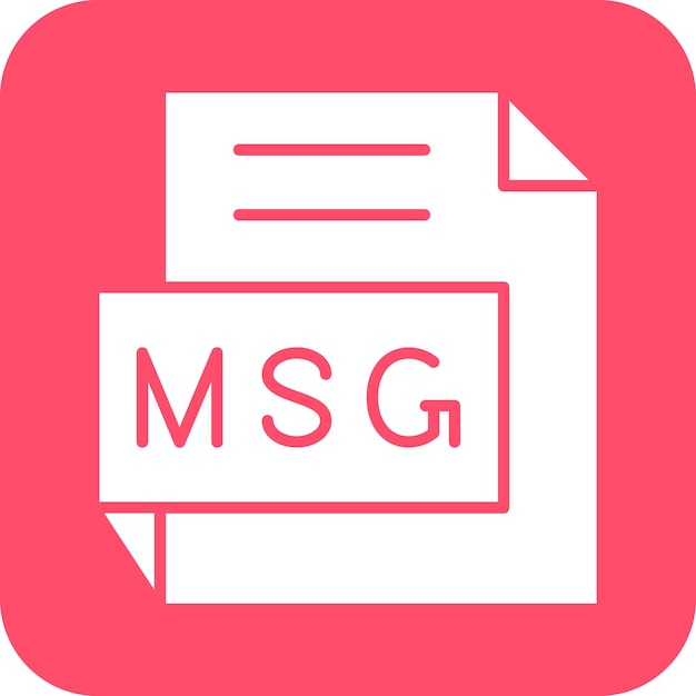 Wektorowy projekt MSG Icon Style