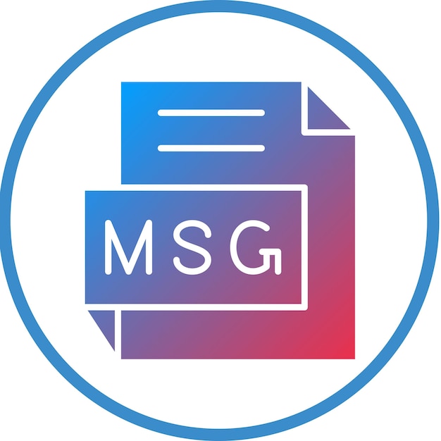 Wektorowy projekt MSG Icon Style