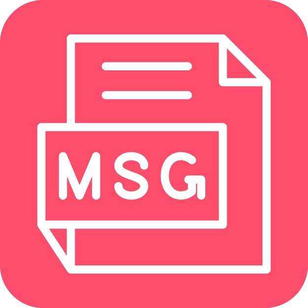 Wektorowy projekt MSG Icon Style