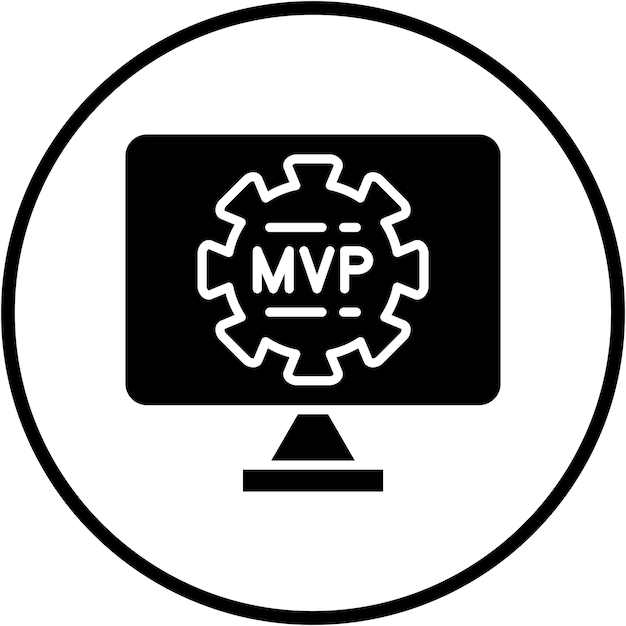 Wektorowy projekt Mvp Icon Style