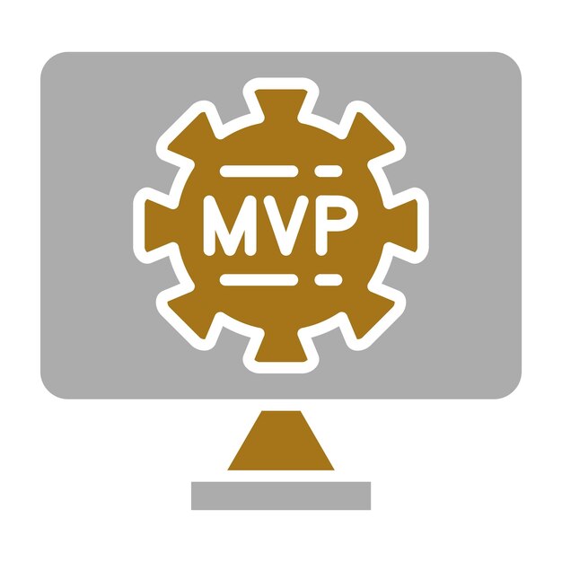 Wektorowy projekt Mvp Icon Style