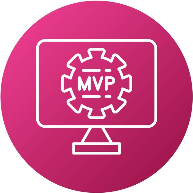 Wektorowy projekt Mvp Icon Style