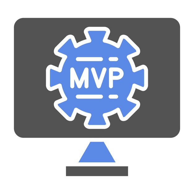 Wektorowy projekt Mvp Icon Style
