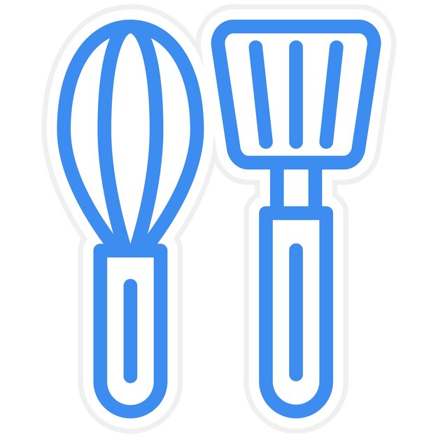 Wektorowy projekt naczyń kuchennych Icon Style