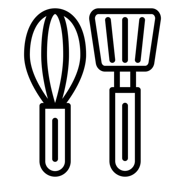 Wektorowy projekt naczyń kuchennych Icon Style