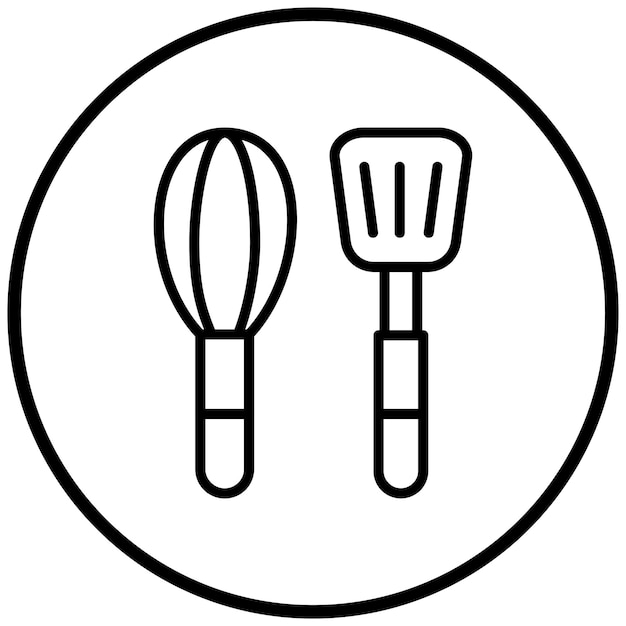 Wektorowy projekt naczyń kuchennych Icon Style