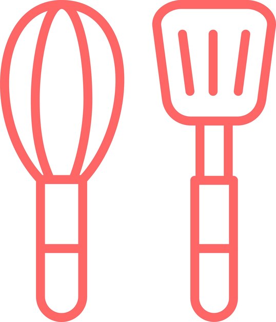 Wektorowy projekt naczyń kuchennych Icon Style