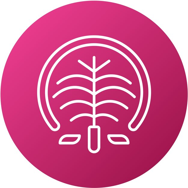 Wektorowy projekt Palm Jumeirah Icon Style