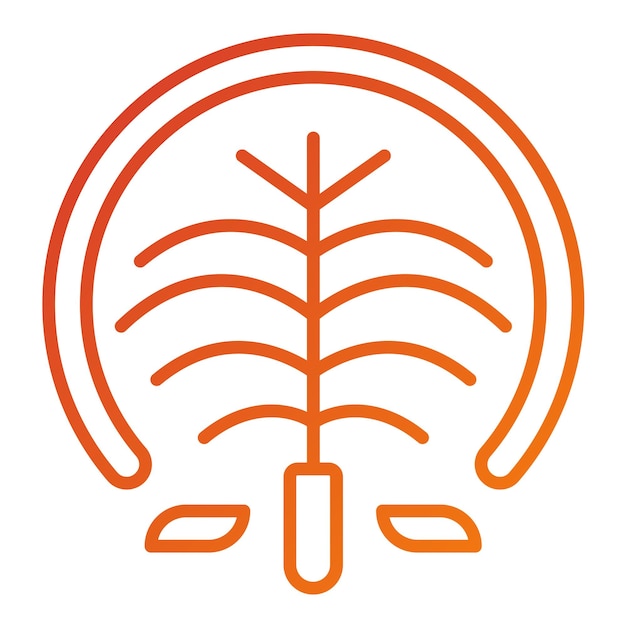 Wektorowy projekt Palm Jumeirah Icon Style