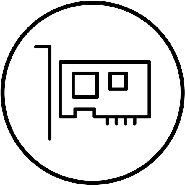 Wektorowy projekt PCI Express Icon Style