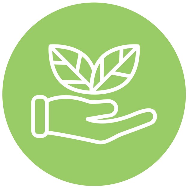Wektorowy projekt PlantDriven Icon Style