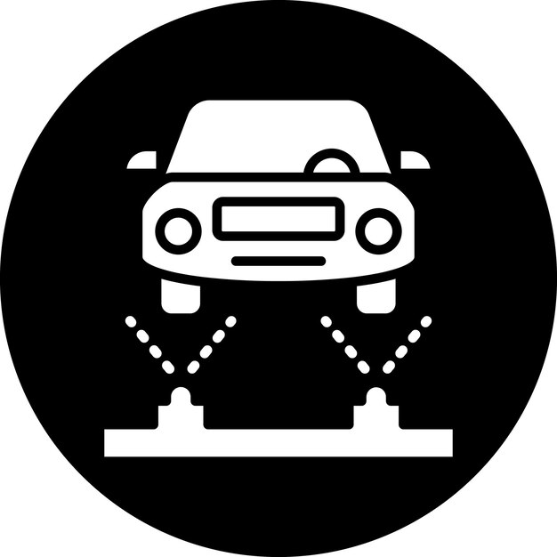 Wektorowy projekt podwozia Flush Icon Style