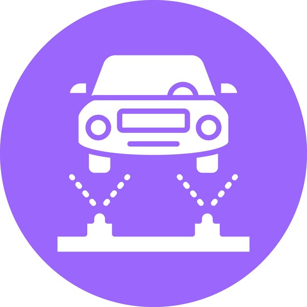 Wektorowy projekt podwozia Flush Icon Style