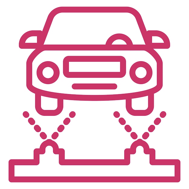 Wektorowy projekt podwozia Flush Icon Style