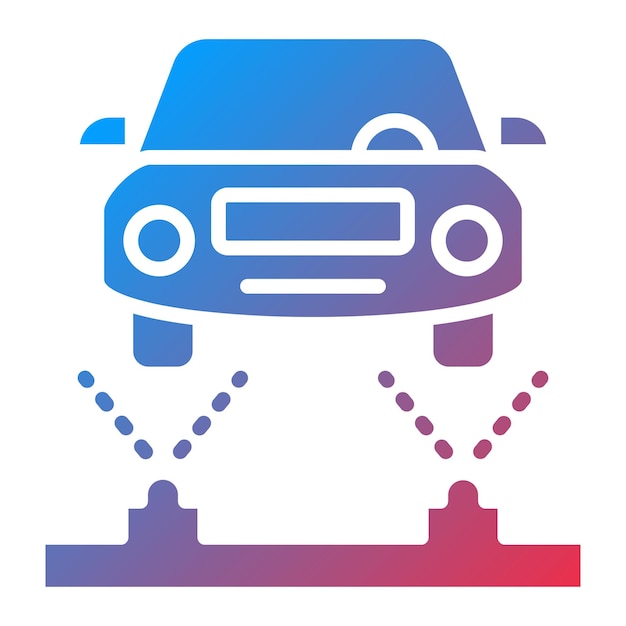 Wektorowy projekt podwozia Flush Icon Style