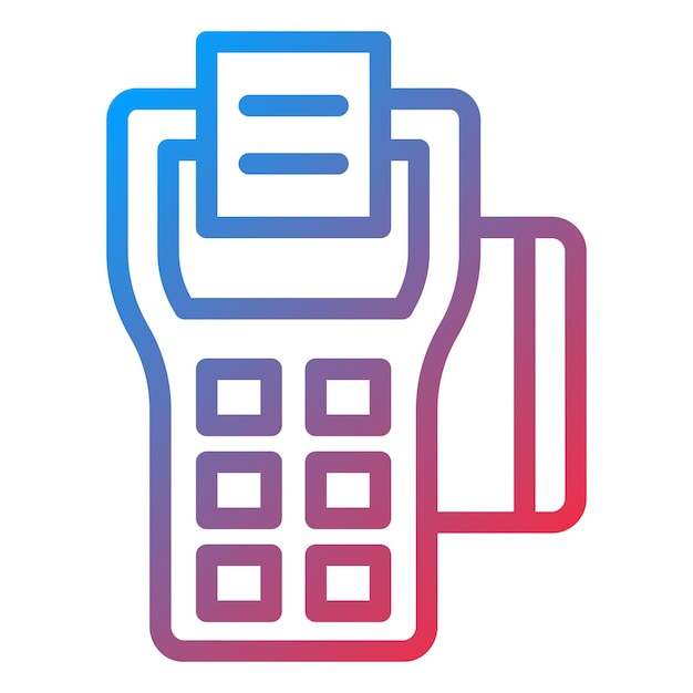 Wektorowy projekt Pos Terminal Icon Style