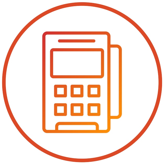 Wektorowy projekt Pos Terminal Icon Style