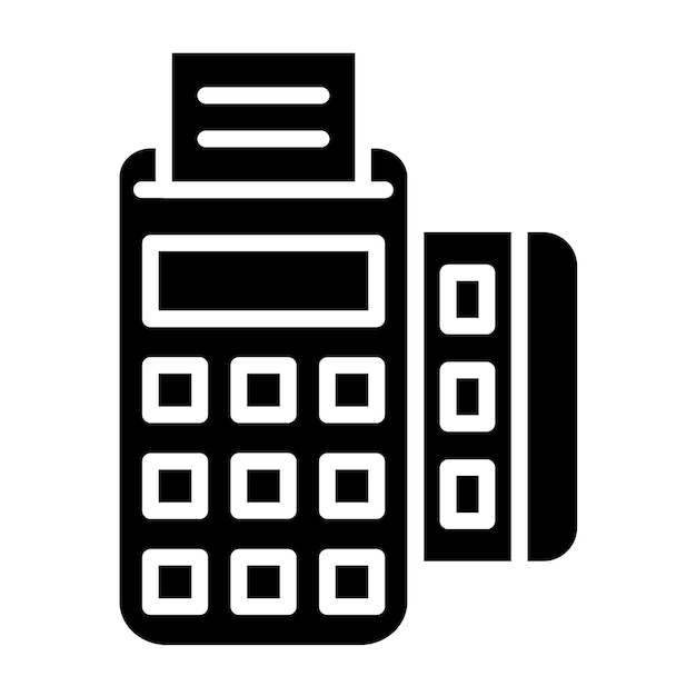 Wektorowy projekt Pos Terminal Icon Style