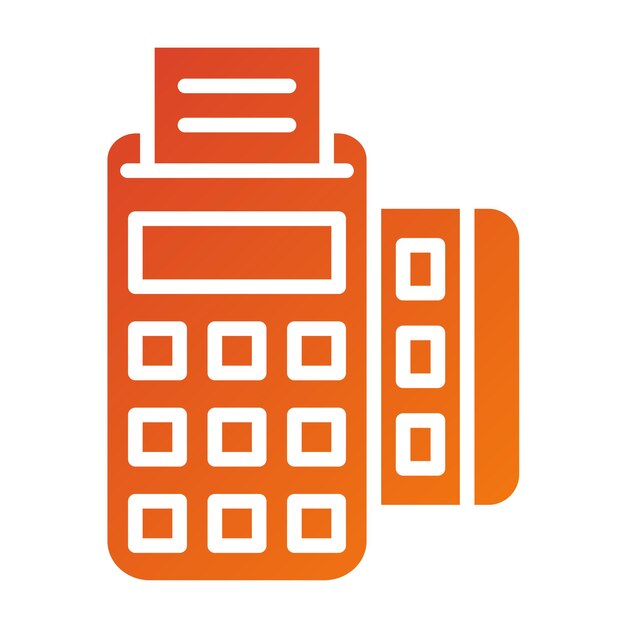Wektorowy projekt Pos Terminal Icon Style
