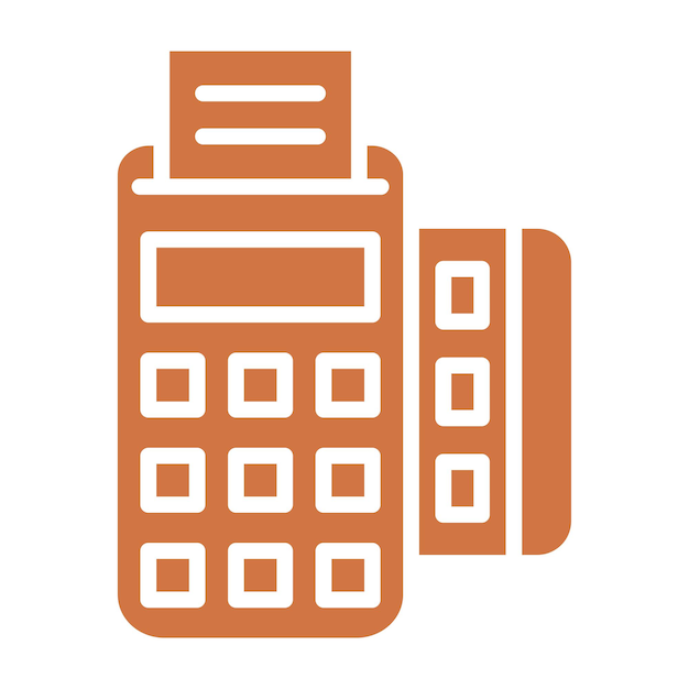 Wektorowy projekt Pos Terminal Icon Style