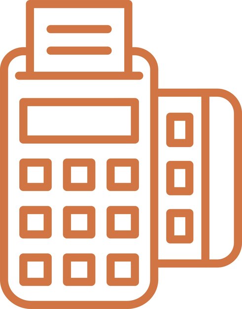 Wektorowy projekt Pos Terminal Icon Style