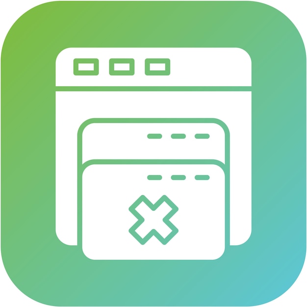 Wektorowy projekt przeglądarki Pop Up Icon Style