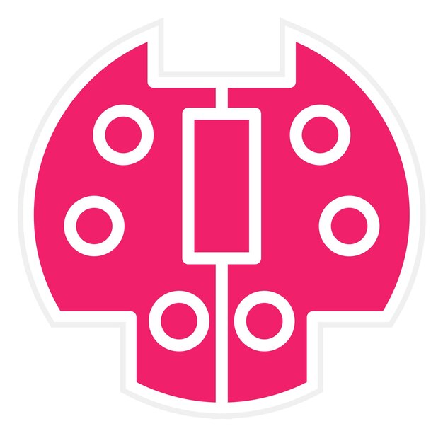 Wektorowy projekt PS2 Port Icon Style