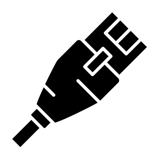 Wektorowy projekt Rj45 Styl ikony