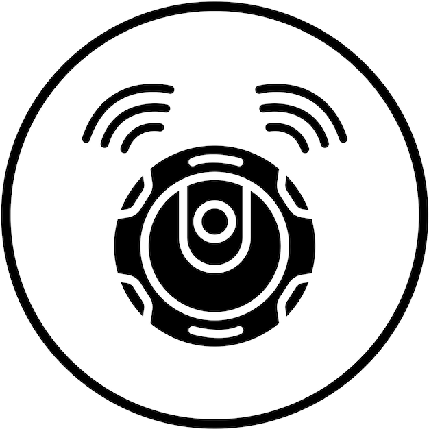 Wektorowy projekt Robotic Vacuum Icon Style