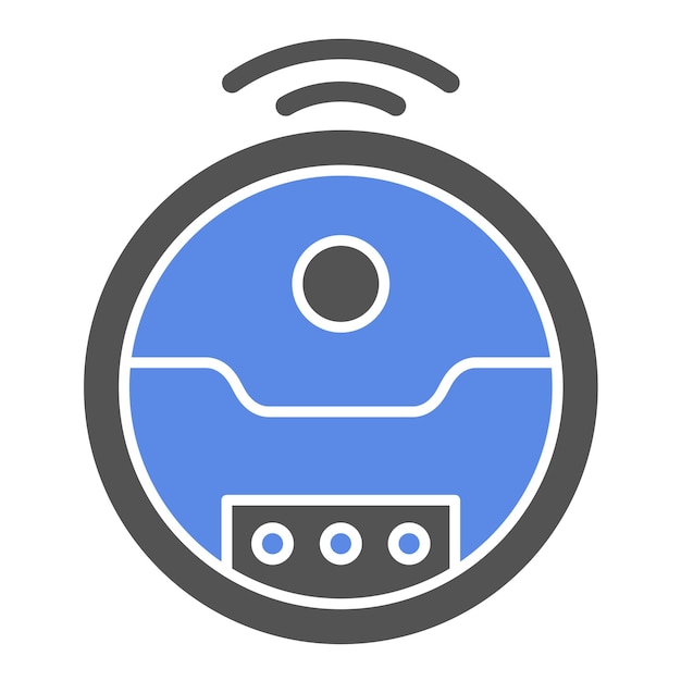 Wektorowy projekt Robotic Vacuum Icon Style