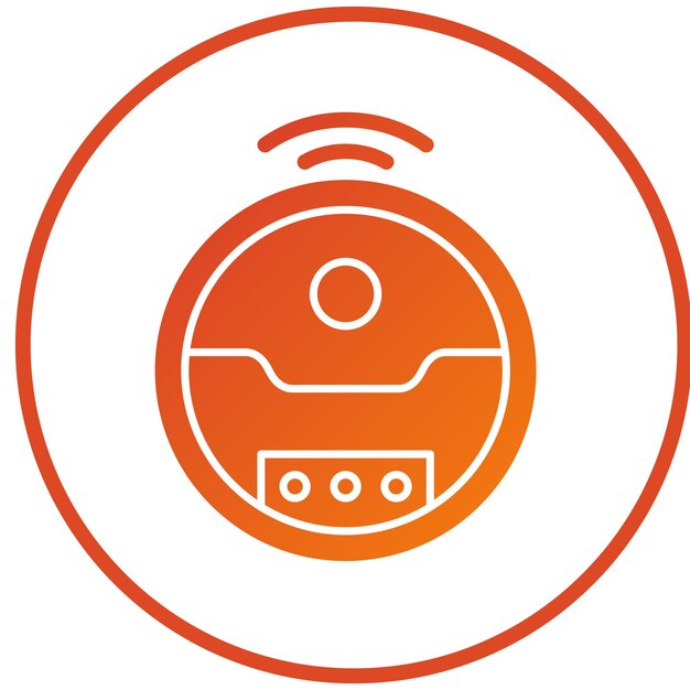 Wektorowy projekt Robotic Vacuum Icon Style
