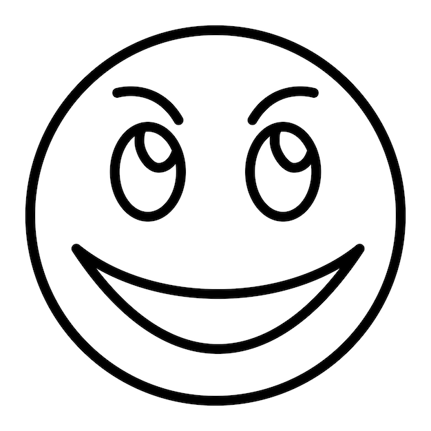 Wektorowy projekt Rolling Eyes Icon Style