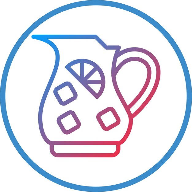 Wektorowy projekt Sangria Icon Style