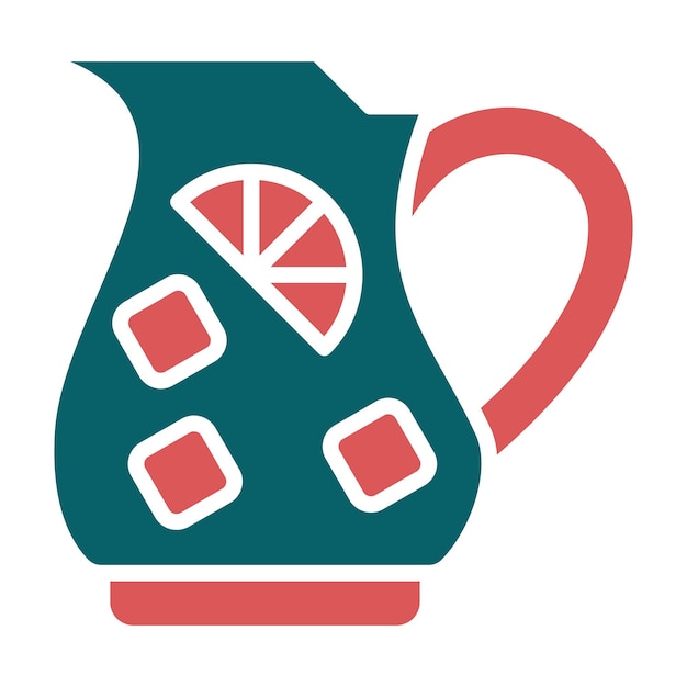Wektorowy projekt Sangria Icon Style