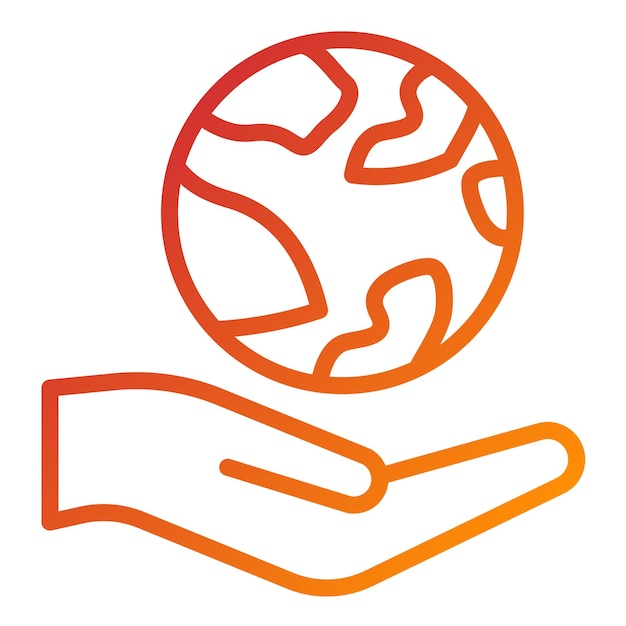 Wektorowy projekt Save the Planet Icon Style