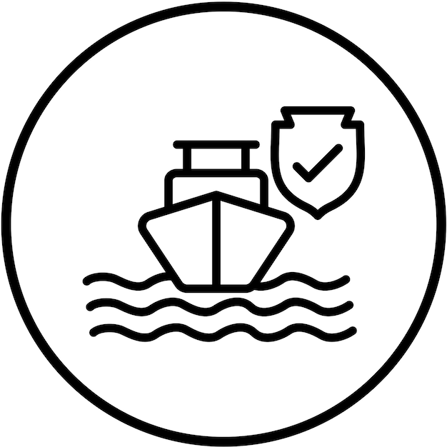 Wektorowy projekt Secure Harbor Icon Style
